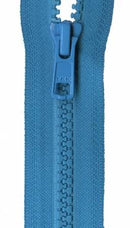 Vislon 1-Way Separating Zipper 22in Pirate Blue VSP22-K046