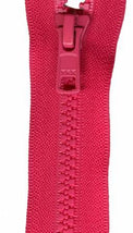 Vislon 1-Way Separating Zipper 24in Lipstick VSP24-516