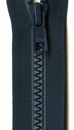 Vislon 1-Way Separating Zipper 28in Navy VSP28-560