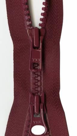 Vislon 2-Way Separating Zipper 30" - Cherry