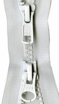 Vislon 2-Way Separating Zipper 36" - White