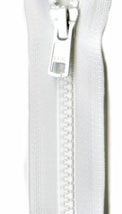 Vislon Closed Bottom Zipper 7in White VCL07-501