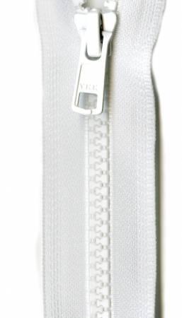 Vislon Closed Bottom Zipper 7in White VCL07-501
