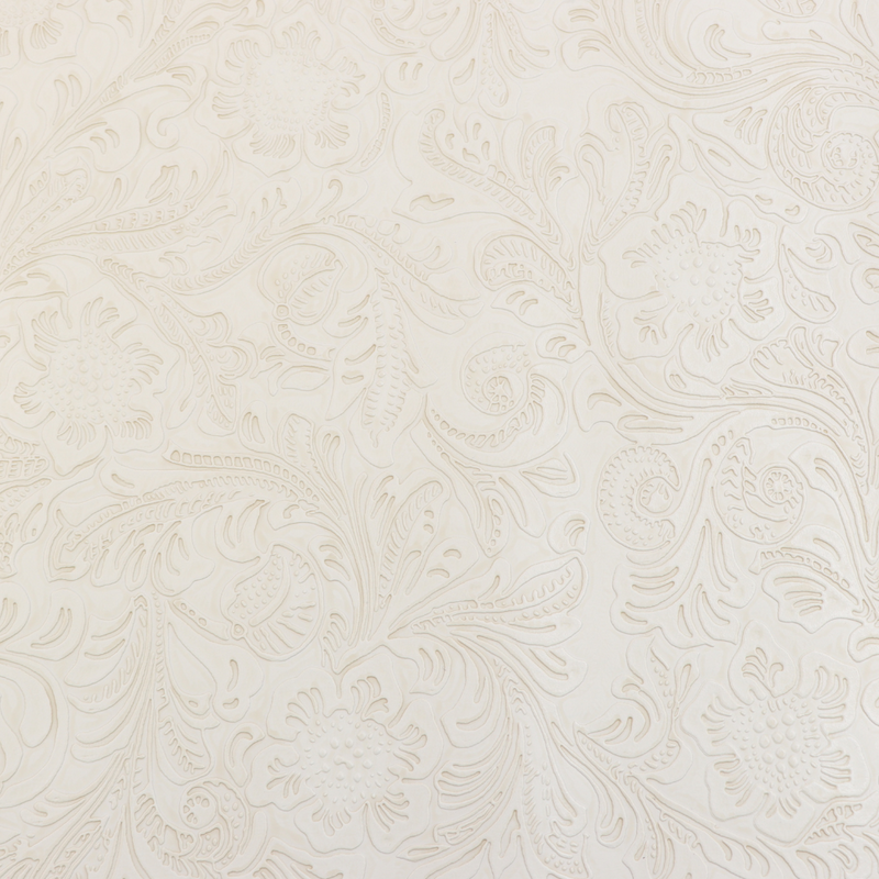 Precut Vinyl - Western Floral- White - 18"x27"