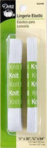 White Lingerie Elastic 1/2in x 30in 3/8in x 54in - 9324W