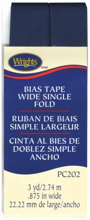 Wide Single Fold Bias Tape Navy-  117202055