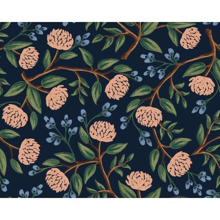 Wildwood Peonies Blue Canvas RP102-BL4C