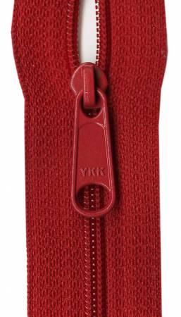 Ziplon Closed Bottom Zipper14" - Red - 04-14519
