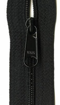 Ziplon Closed Bottom Zipper 9" - Black - 04-09580