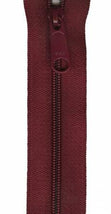 Ziplon Closed Bottom Zipper 9" - Burgundy - 04-09527