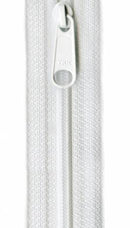 Ziplon Closed Bottom Zipper 9" - White - 04-09501