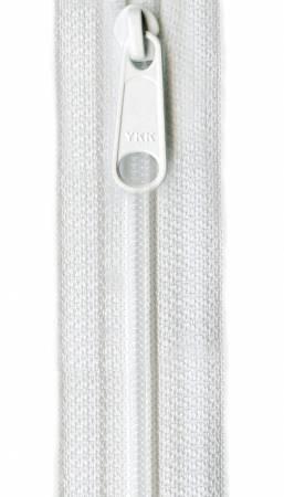 Ziplon Closed Bottom Zipper 9" - White - 04-09501