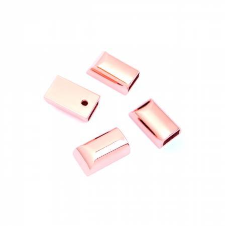 Zipper Stopper Rose Gold 4pcs for zipper/cord ends