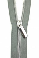 Zippers By The Yard Grey Tape 3 yds