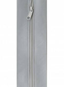 Zippity-Do-Done 18in Zipper With Pull Light Gray JT-1614