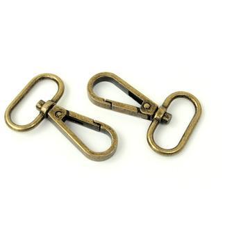 1" Swivel Hooks 2/pkg-Antique Brass STS139A